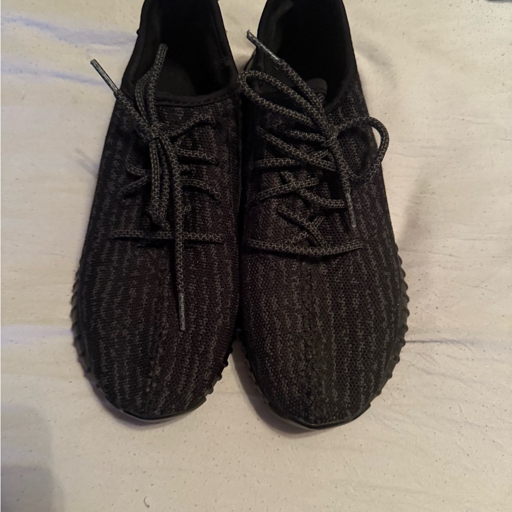 Yeezy Charcoal Knit Sneakers